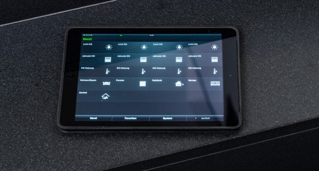 Smart Home Tablet Haussteuerung
