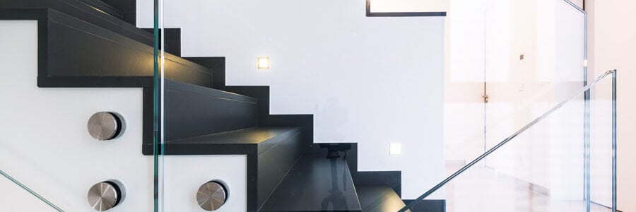 Smart Home Treppe Glastreppe LED-Spot