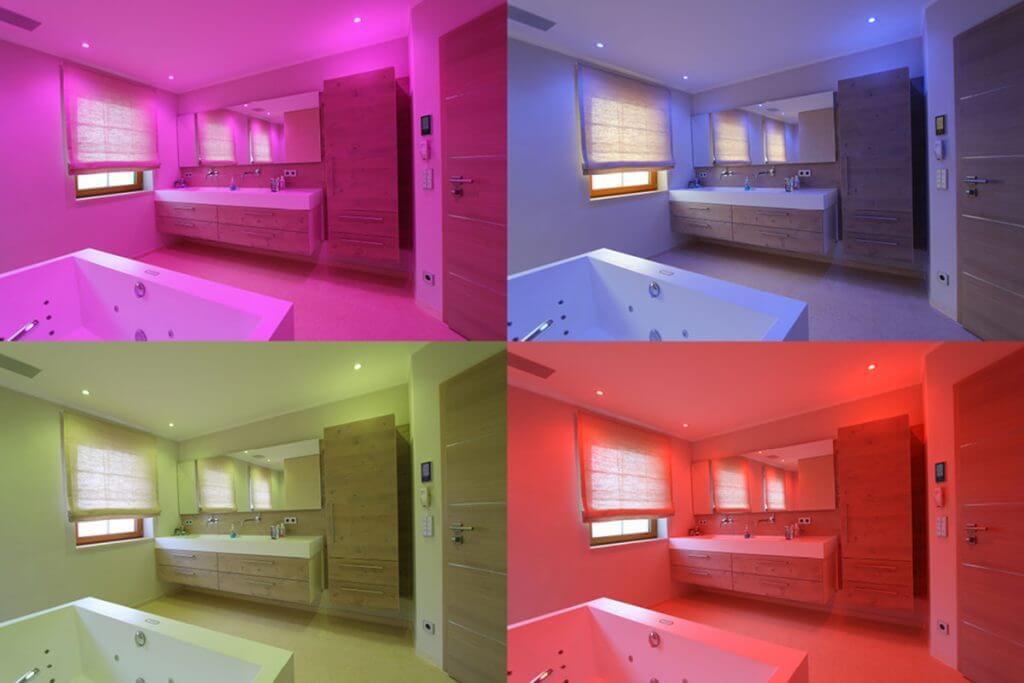mehrfarbiges Badezimmer